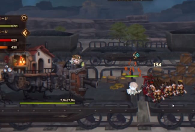フォートレスサガの戦闘